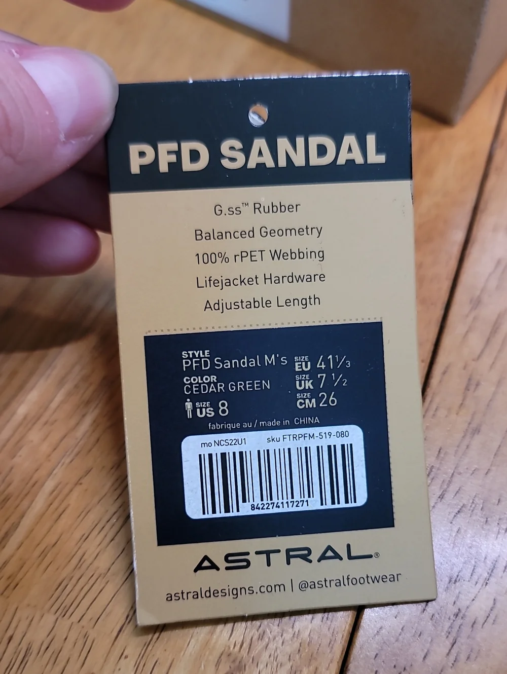 PFD Sandals Mens 8